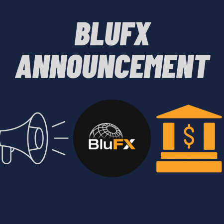 BluFX bank transfer announcement