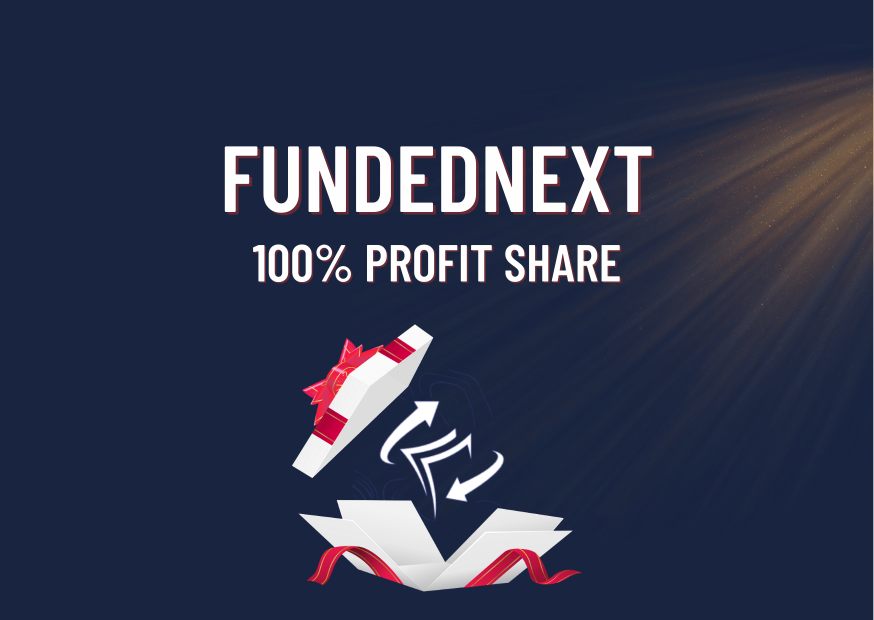  FundedNext 100% Profit Share Gift! Illustration 