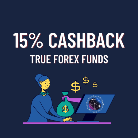 True Forex Funds 15% Cashback by Forex Prop Reviews!