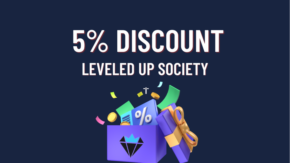 Leveled Up Society 5% Discount by Forex Prop Reviews!