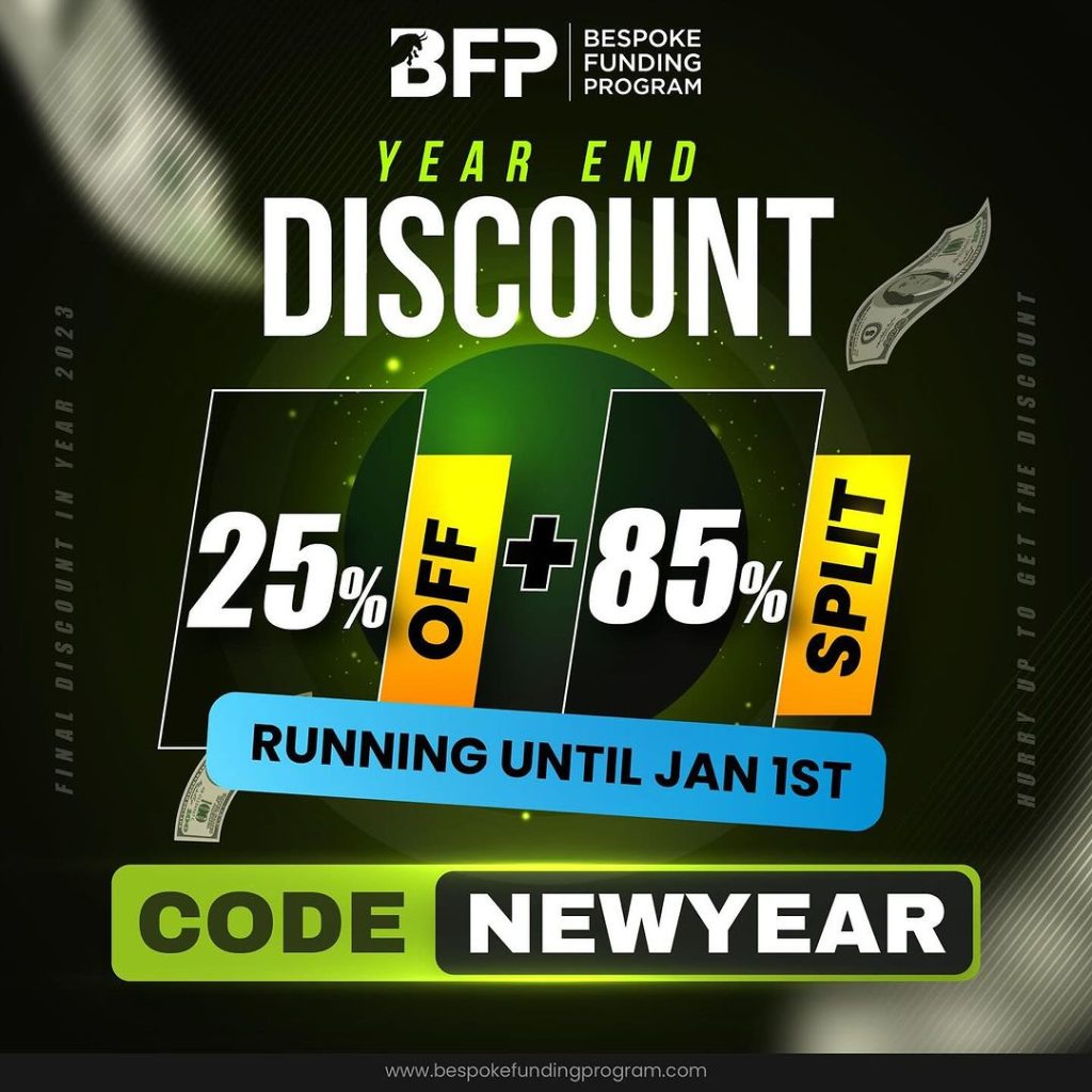 Bespoke Funding is ushering in the New Year with a bang by unveiling an exclusive "End-of-Year Promo" for traders.
