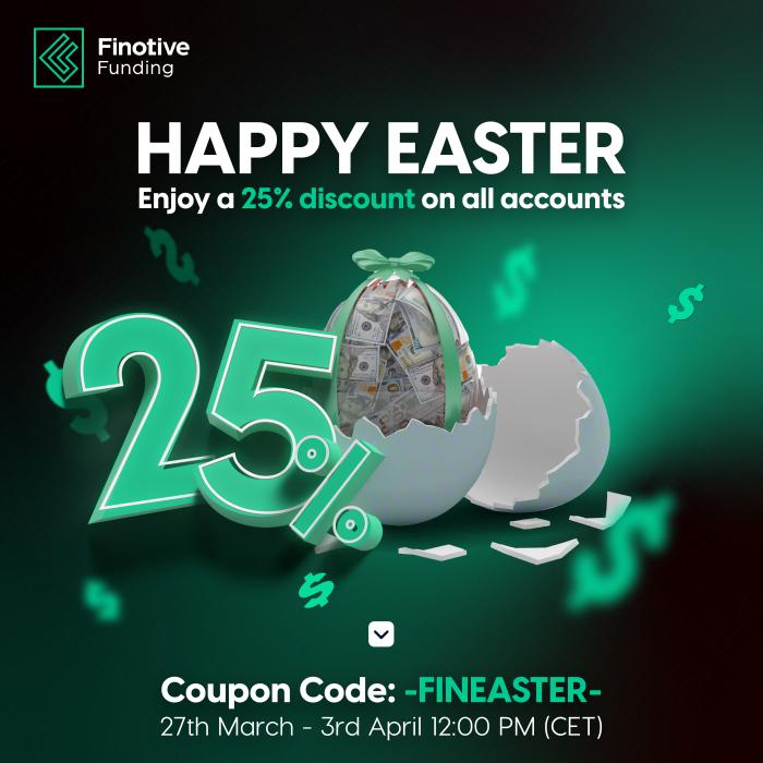 So, in celebration of the Easter holiday, Finotive Funding has shared an exclusive offer for traders. Grab it Now!
