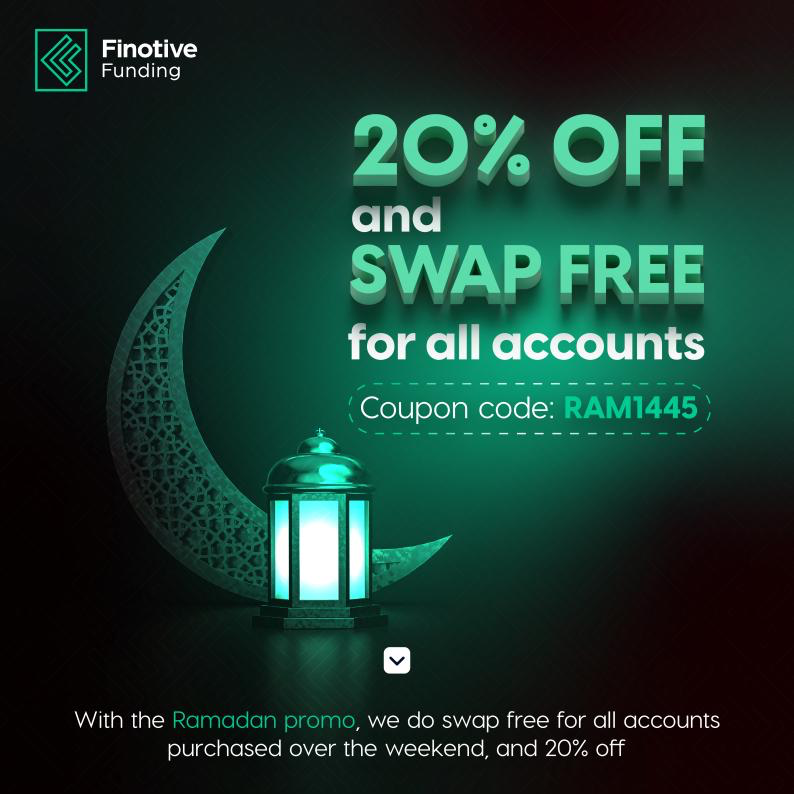 As a demonstration of gratitude and solidarity during Ramadan, Finotive Funding is pleased to share a special offer for its valued traders.