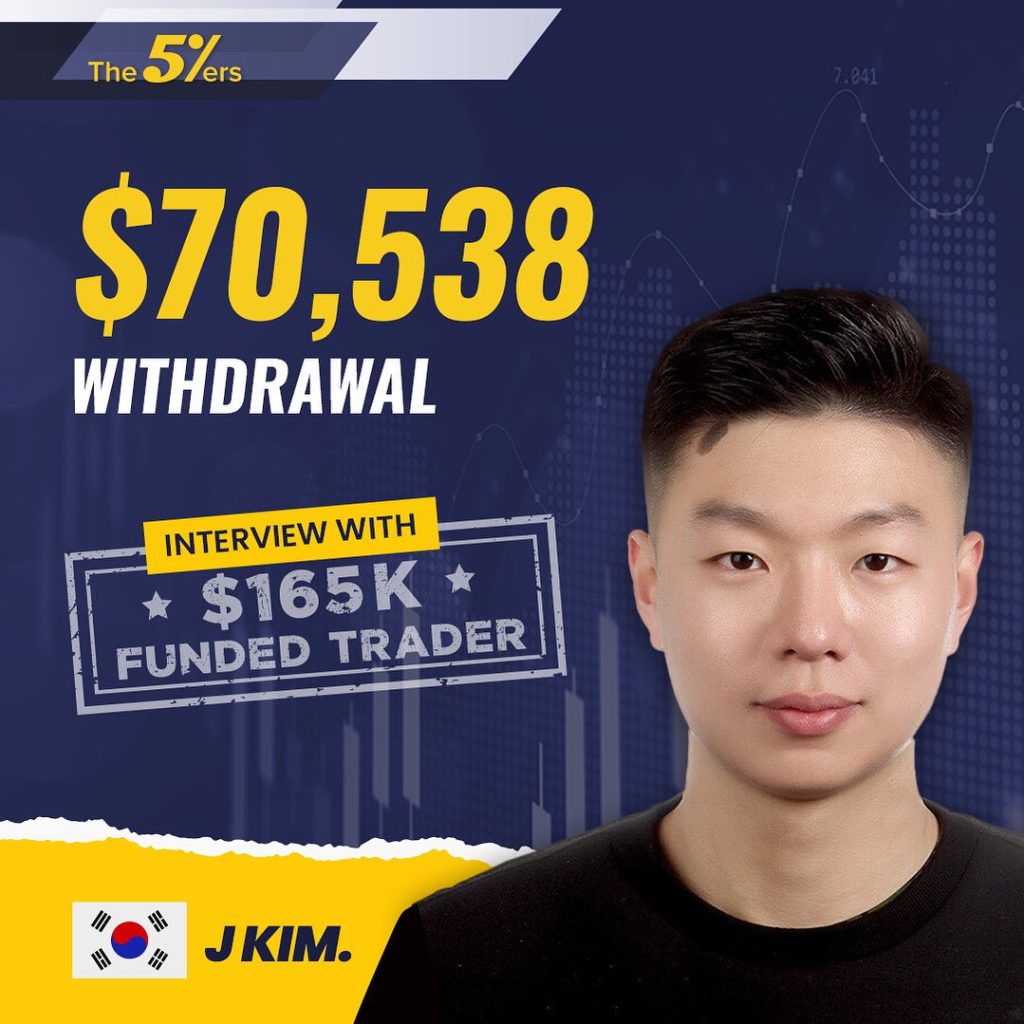 In a recent interview, J Kim, a 28-year-old trader from South Korea, shared his remarkable success in forex trading through The5ers.