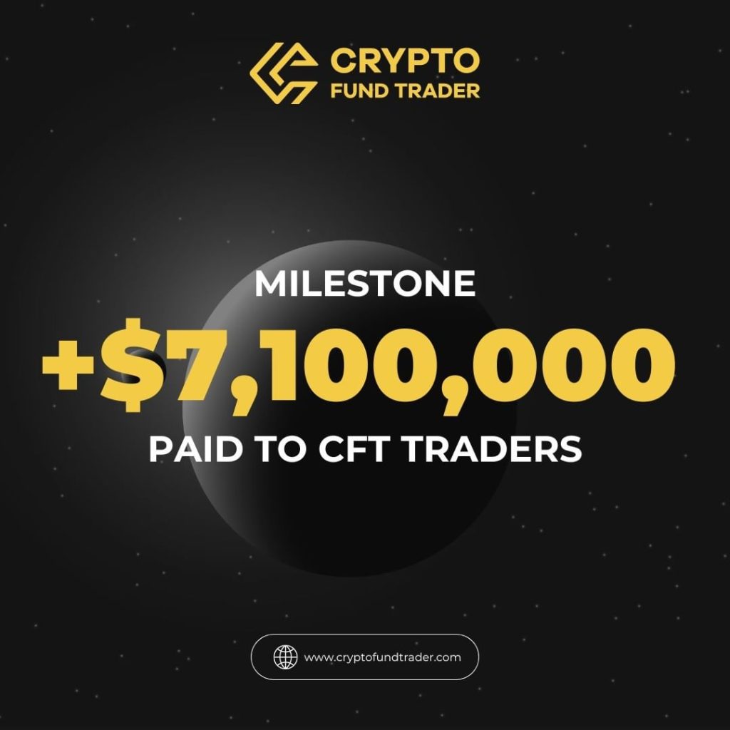 Crypto Fund Trader has announced that it has paid out more than $7.1 million in payouts to its traders. Read about it!
