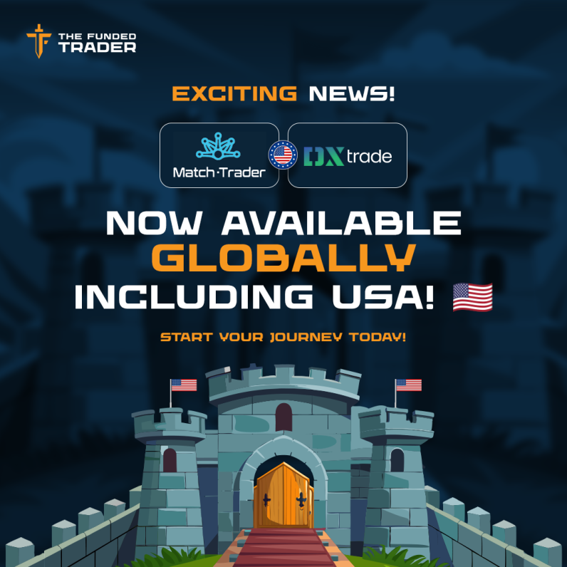The Funded Trader (TFT) has announced the global availability of its DxTrade and Match-Trader platforms, now accessible to US traders.