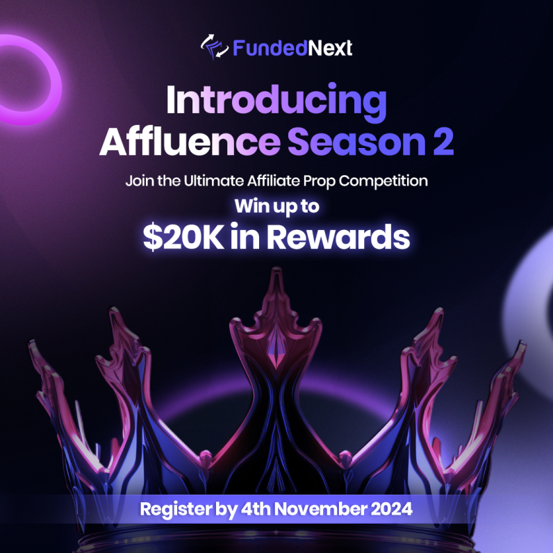 FundedNext has officially launched "Affluence Season 2," an exciting affiliate competition that promises participants a chance to win.