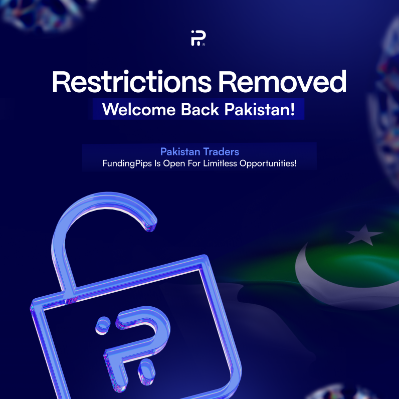 Funding Pips has announced the removal of all previous restrictions on accounts from Pakistan, marking a development for the company.
