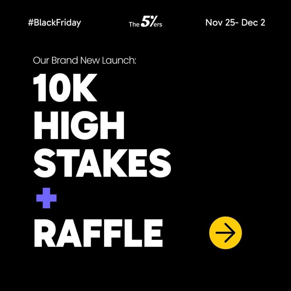 The5ers has announced a special Black Friday deal, offering traders an exciting opportunity to start trading with a $10K High Stakes.