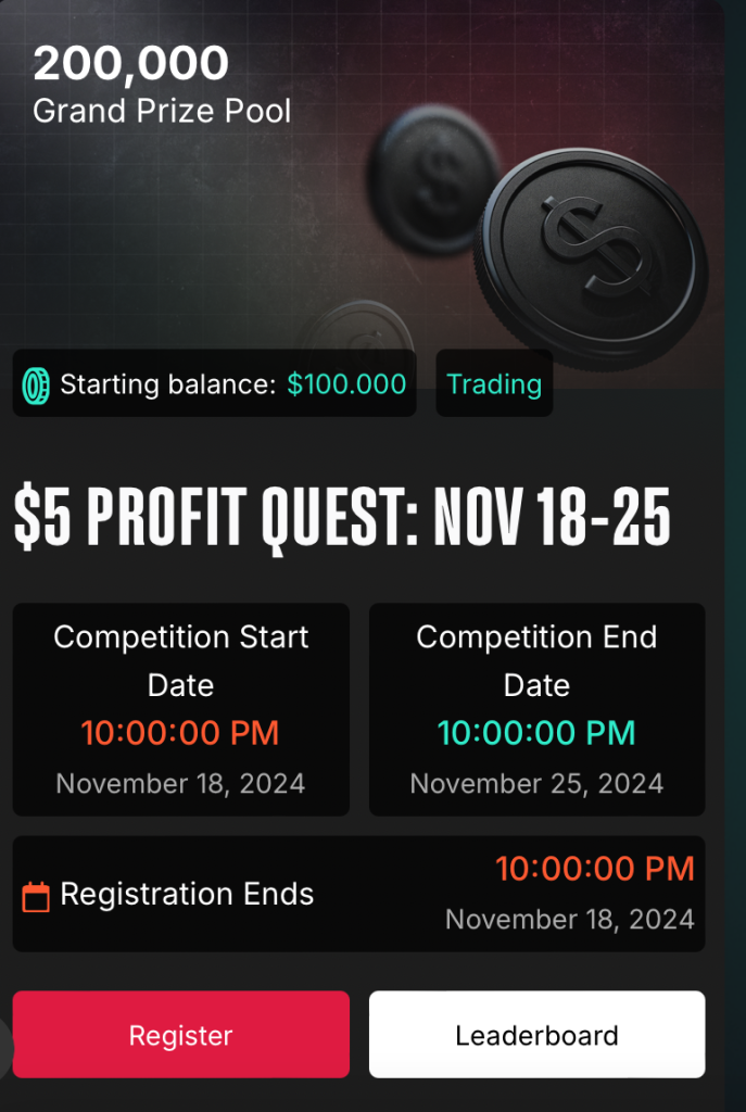 Bullrush is set to launch its highly anticipated $5 Profit Quest competition from November 18 to November 25, 2024.