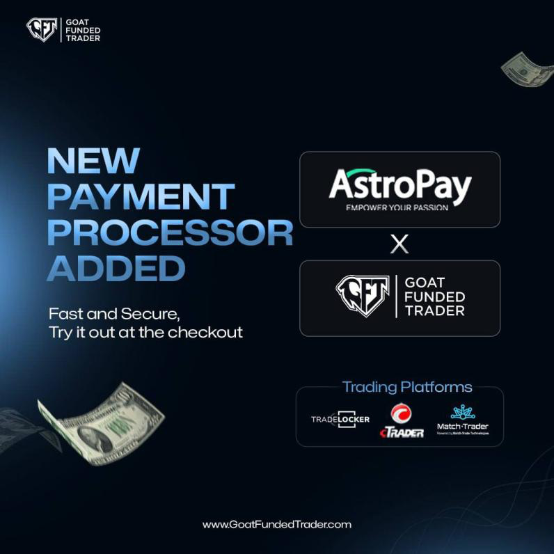Goat Funded Trader (GFT) has announced a strategic partnership with AstroPay, enhancing its payment solutions for traders.
