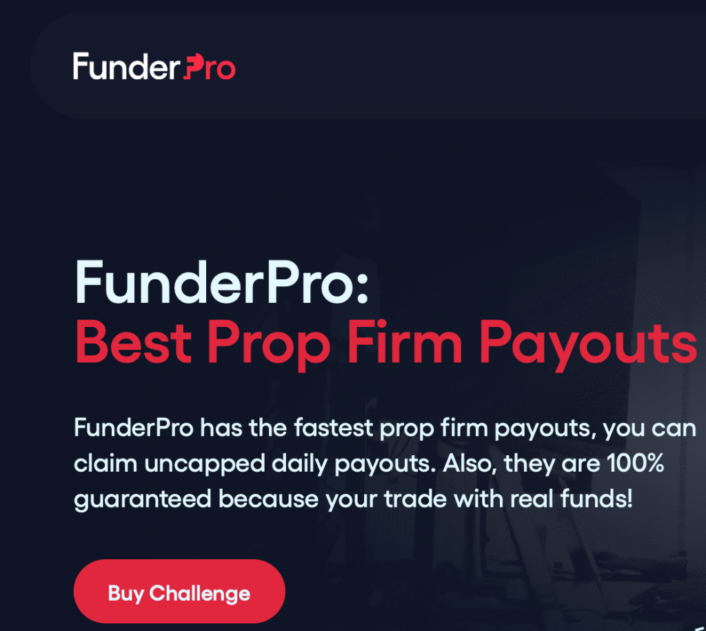FunderPro stands out by offering some of the quickest and most flexible payout options available, making it a top choice for traders.