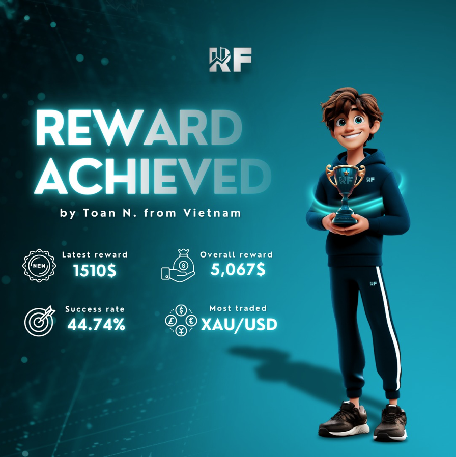 RebelsFunding has announced another success story from its funded traders, who earned a reward of $1,510.