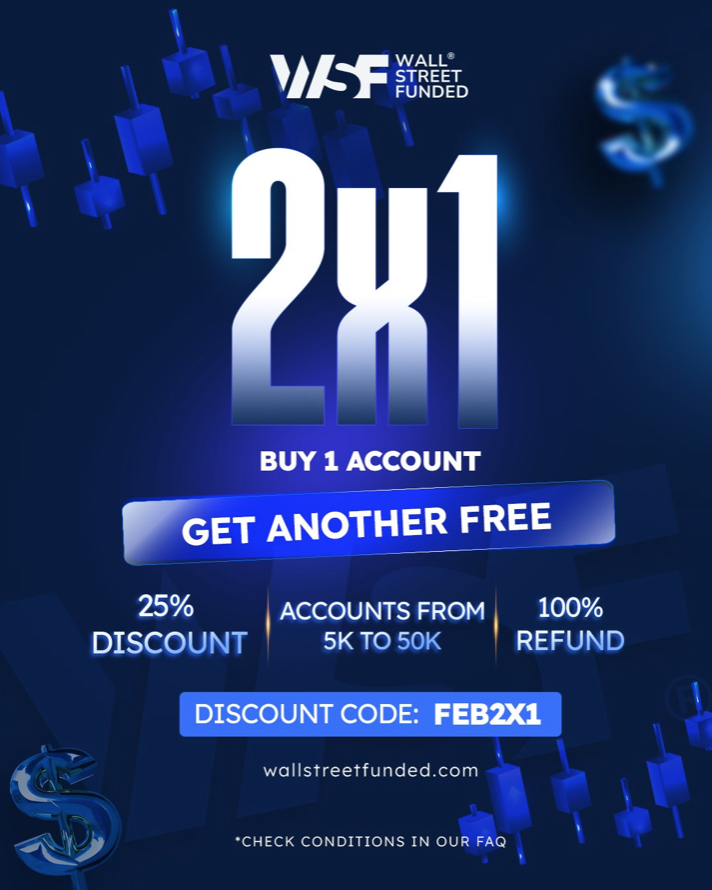 Wall Street Funded is kicking off the week with a Super 2X1 deal for traders looking to maximize their potential.