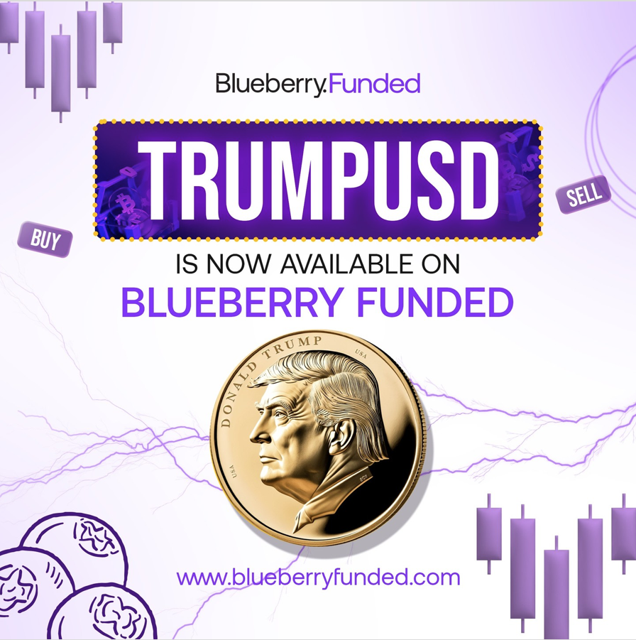 Blueberry Funded has announced that TRUMPUSD is now available on its platform, generating buzz in the trading community.