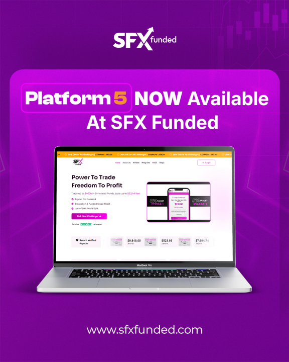 SFX Funded has officially launched Platform 5, the latest trading platform designed to provide a more efficient experience.