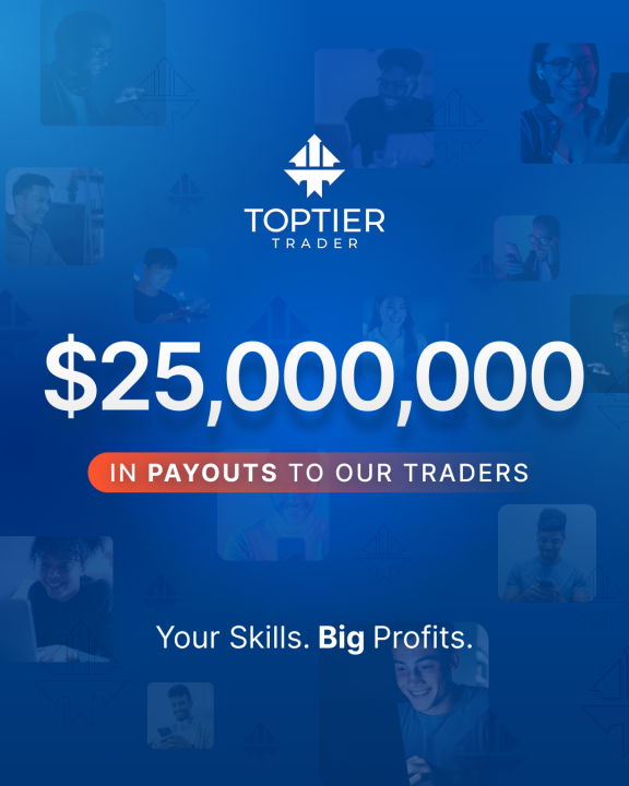 TopTier Trader has announced an impressive milestone: $25 million in payouts to traders within its community.