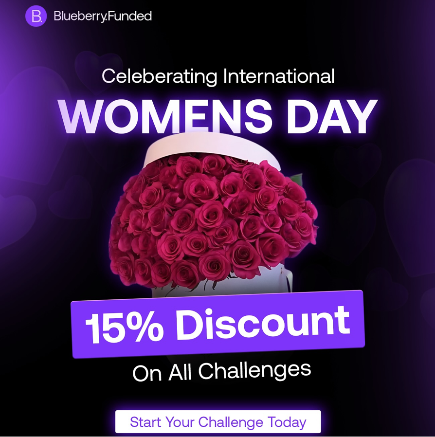 In celebration of International Women’s Day, Blueberry Funded is offering an exciting discount offer for all aspiring traders.