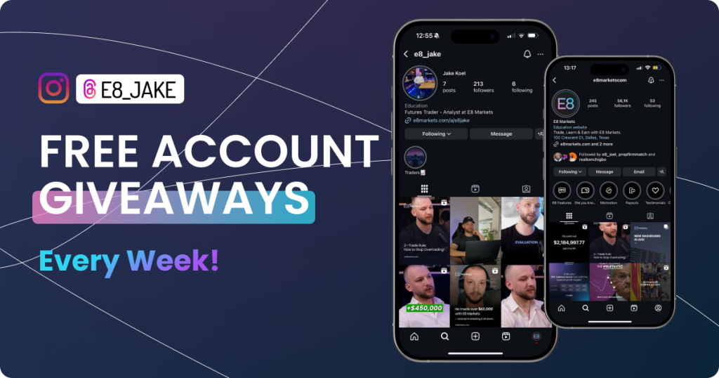E8 Markets has just launched an exciting new weekly giveaway program through a dedicated Instagram account.