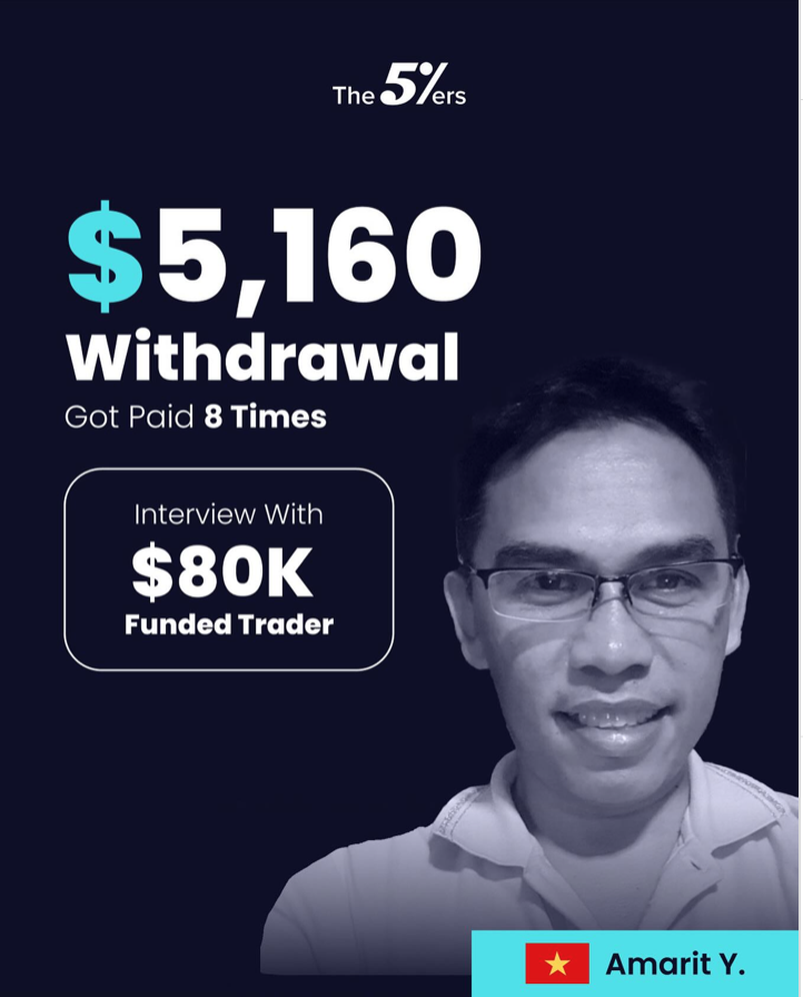 In an exclusive interview with The5%ers, 47-year-old Amarit from Thailand shared the disciplined approach and strategic mindset.