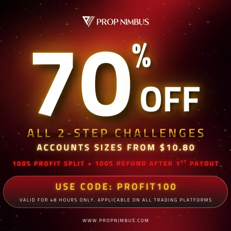 Prop Nimbus has shared an exciting weekly offer designed to empower traders with greater opportunity and value.