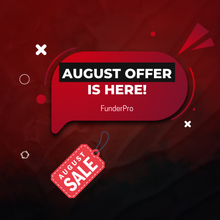 FunderPro August Offer with 15% Off Trading Challenges