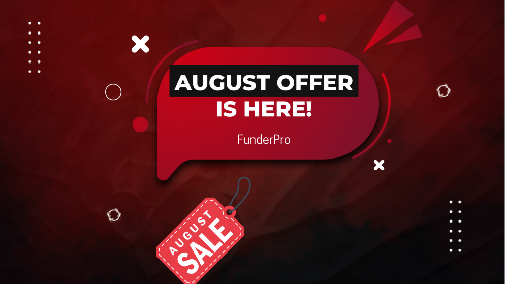 FunderPro August Offer with 15% Off Trading Challenges