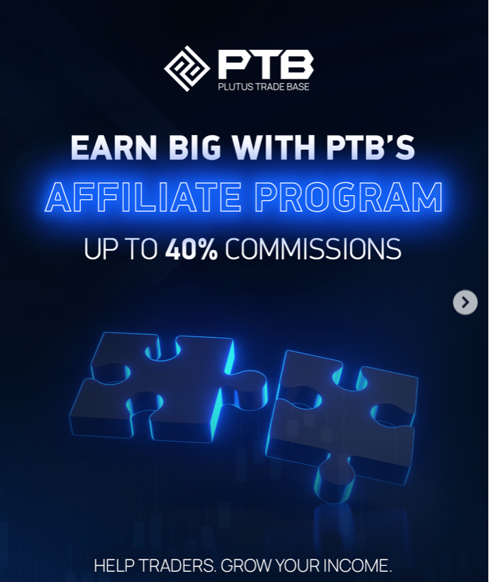 Plutus Trade Base (PTB) continues to offer its popular Affiliate Program, giving the chance to earn commissions by referring traders.
