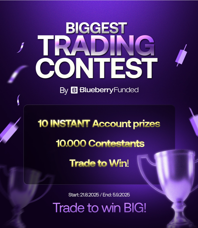 Blueberry Funded has announced the launch of its latest August competition, offering traders the chance to win instant accounts.