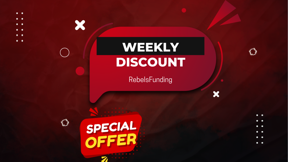 RebelsFunding Weekly Offer: Up to 45% Off Trading Programs