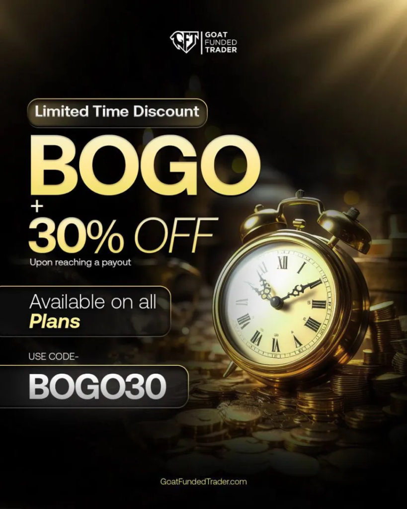 Goat Funded Trader (GFT) has announced an exciting new deal for October — “BOGO + 30% OFF” — giving traders a unique opportunity.