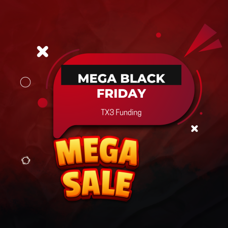 TX3 Funding Black Friday Mega Sale With 35% Off All Challenges