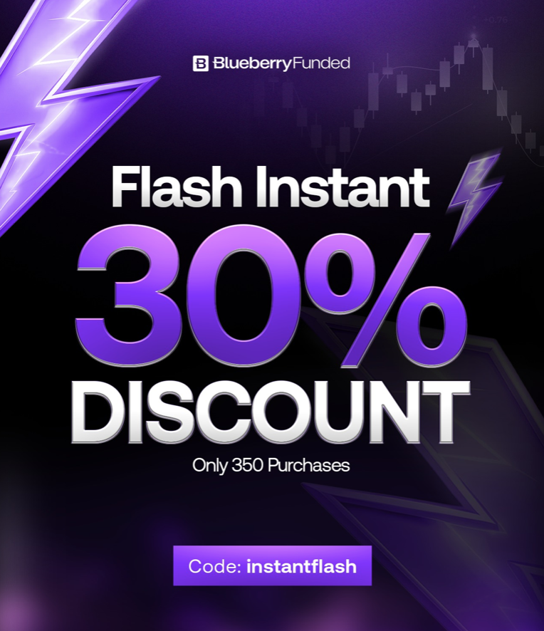 Blueberry Funded has launched a limited-time Flash Instant 30% Discount, offering traders a rare chance. Check the details.