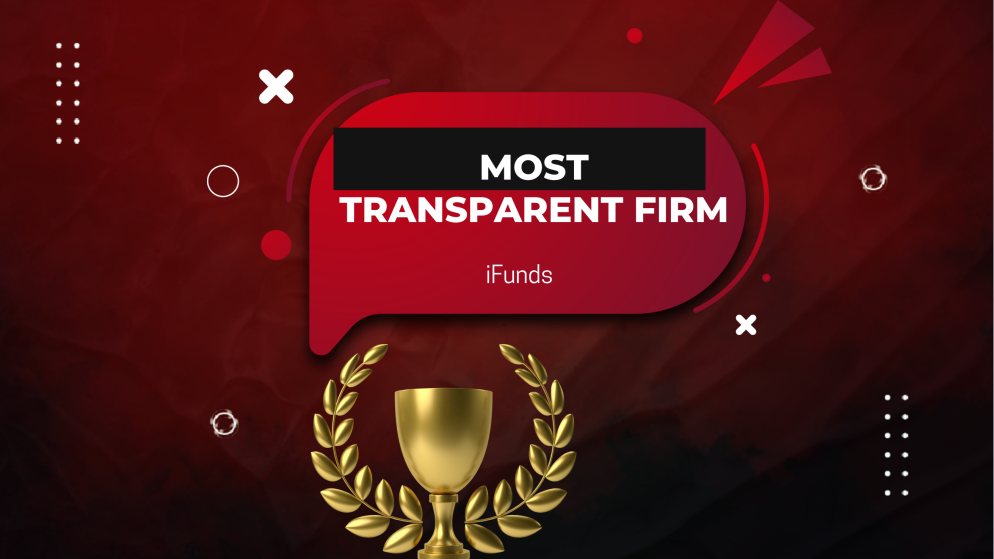 Forex Prop Reviews Awards iFunds for Most Transparent Prop Firm
