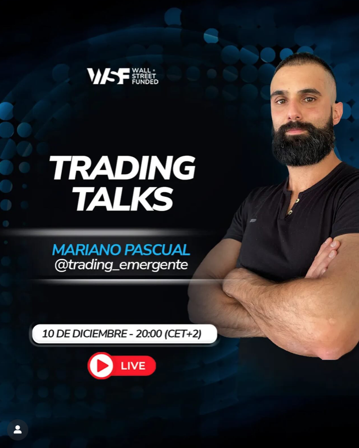Wall Street Funded has announced a new YouTube Live session set for Wednesday, December 10 at 20:00 (CET+2).