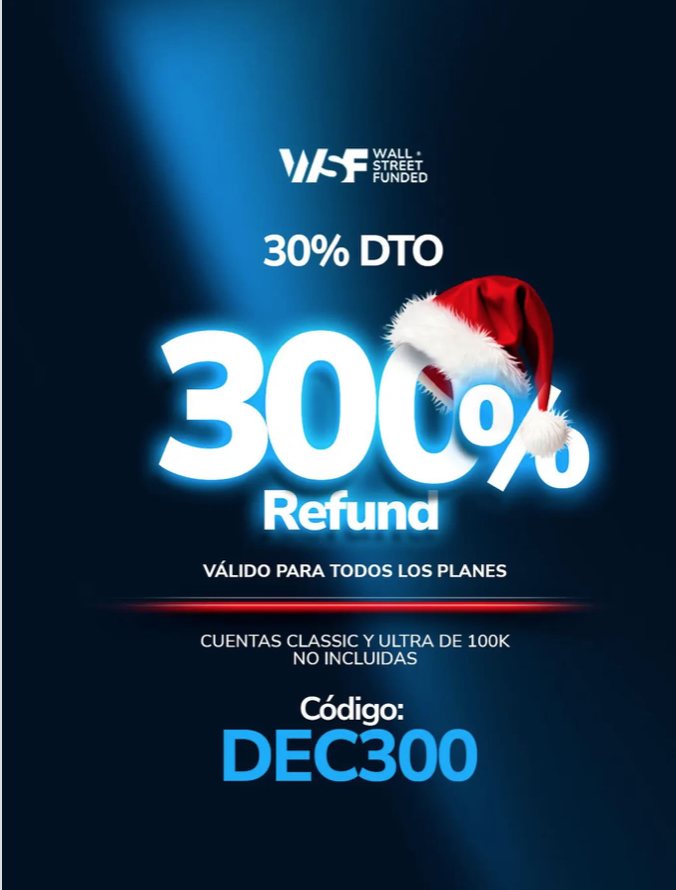 Wall Street Funded has shared a new December offer designed to give traders more flexibility and security. Check it out!