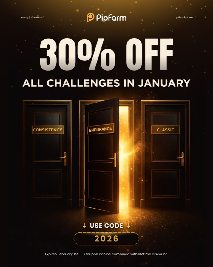 PipFarm has announced a January sale that gives traders a 30% discount on all PipFarm challenges throughout the month.
