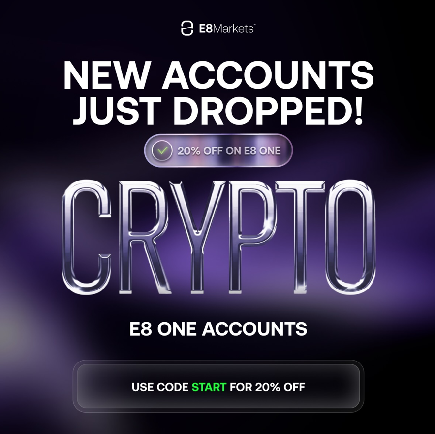 E8 Markets has announced the launch of its most popular funding program, the E8 One model, into the cryptocurrency market.
