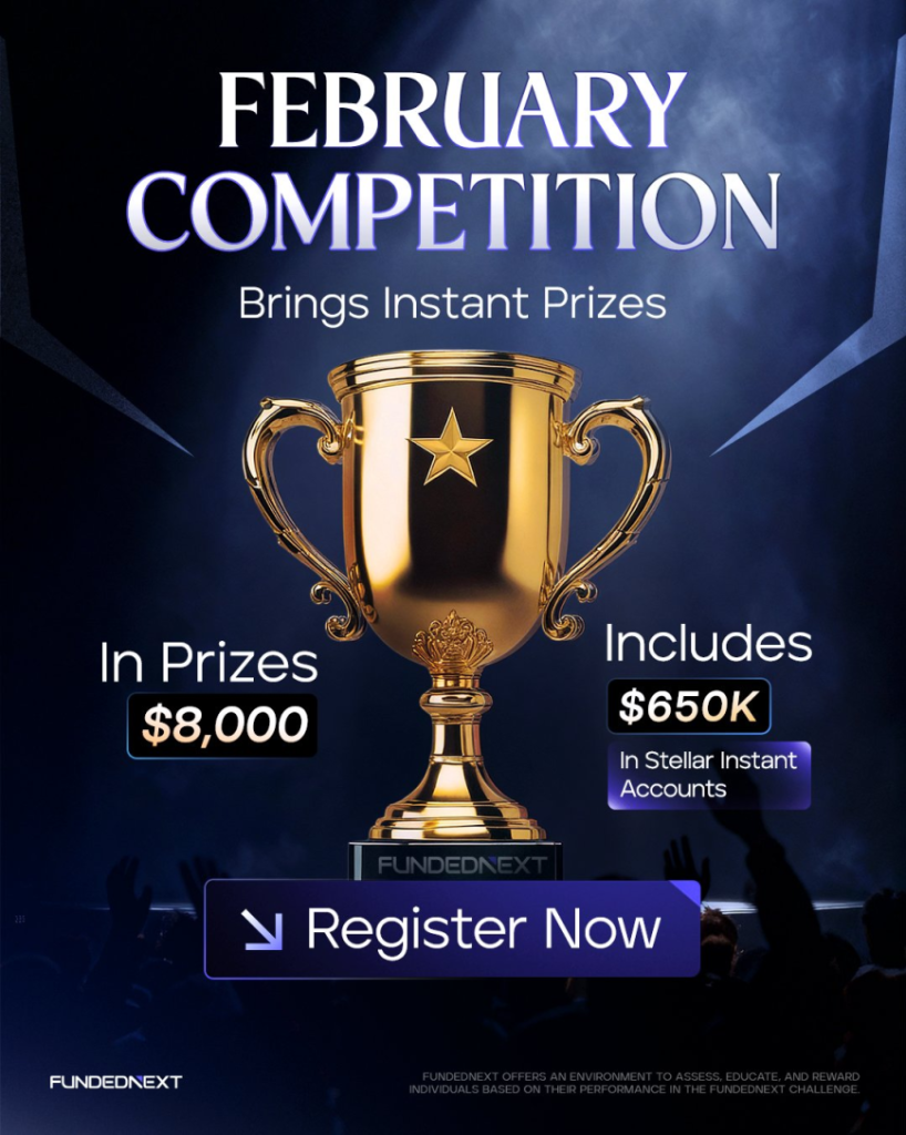 FundedNext has announced an update to its Monthly Trading Competition for February, introducing a new reward structure.