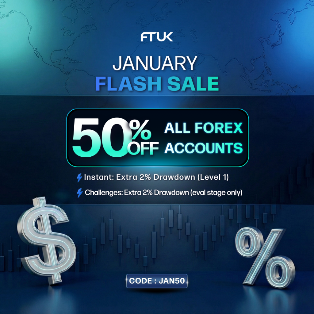 FTUK has kicked off 2026 with a sharp January Flash Sale aimed squarely at forex traders looking to start the year with more room.