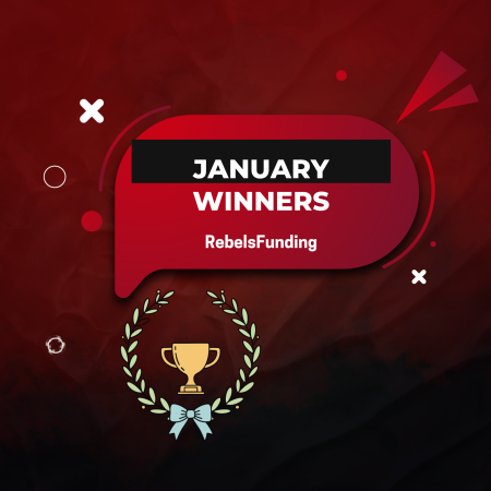 RebelsFunding January Winners as Top Trader Hits 201% Return