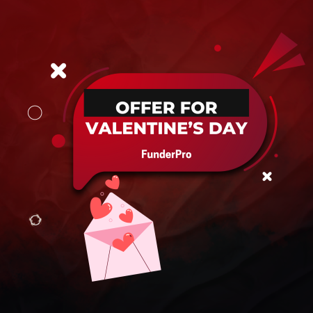 FunderPro Valentine’s Offer Featuring 20% Off Funded Accounts