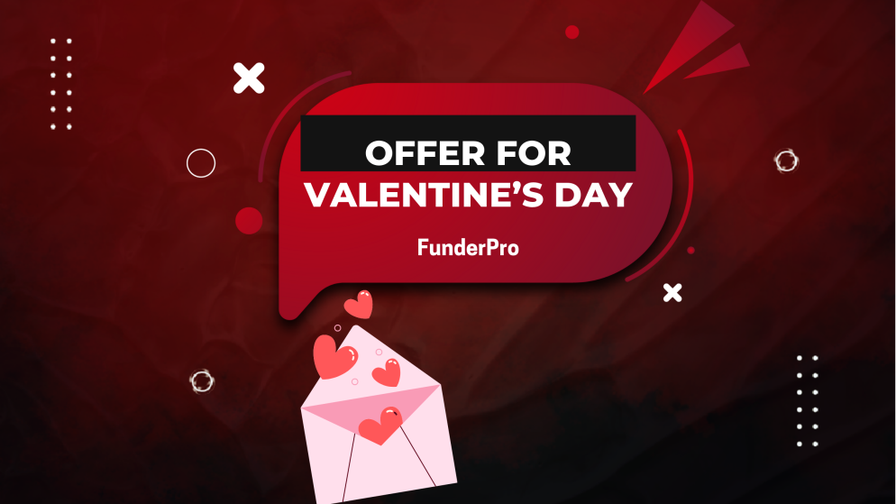 FunderPro Valentine’s Offer Featuring 20% Off Funded Accounts