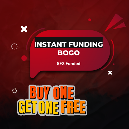 SFX Funded BOGO Offer with Up to 70% Off Instant Funding Plans