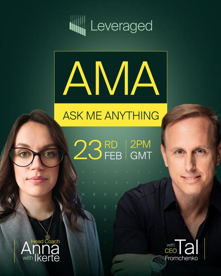 Leveraged has announced an upcoming live “Ask Me Anything” (AMA) session, inviting traders to engage directly with its CEO.