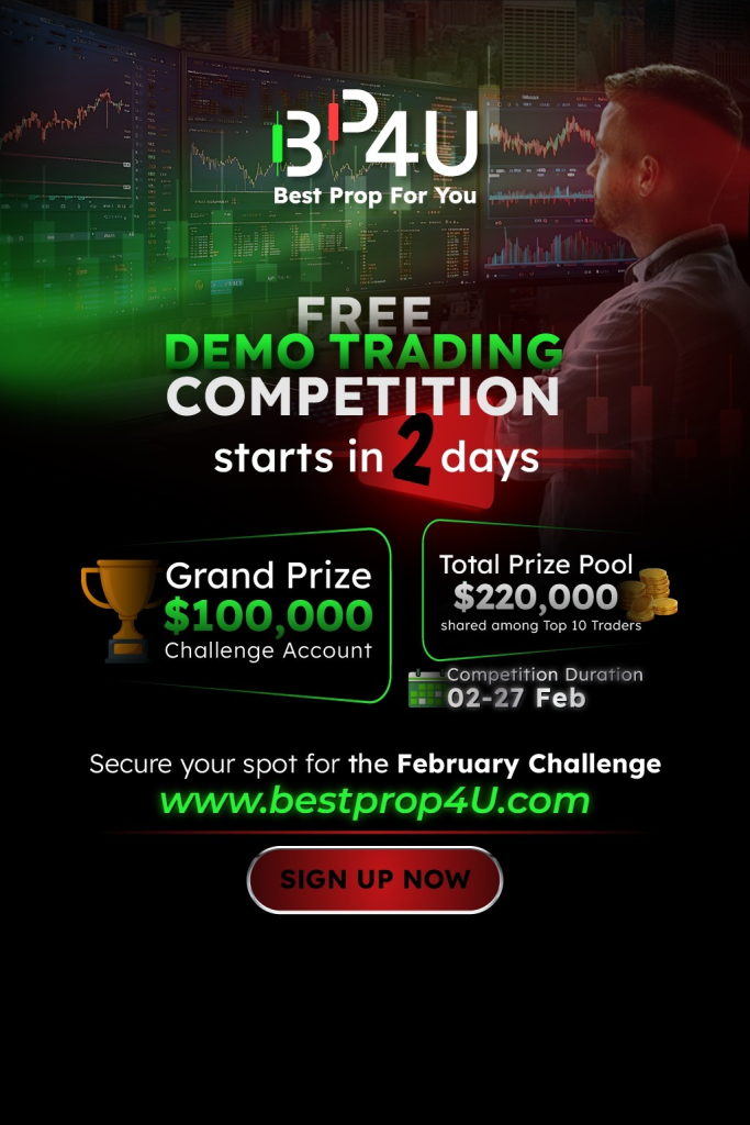 BestProp4U has announced the launch of its upcoming Free February Demo Trading Competition, set to begin in just two days.