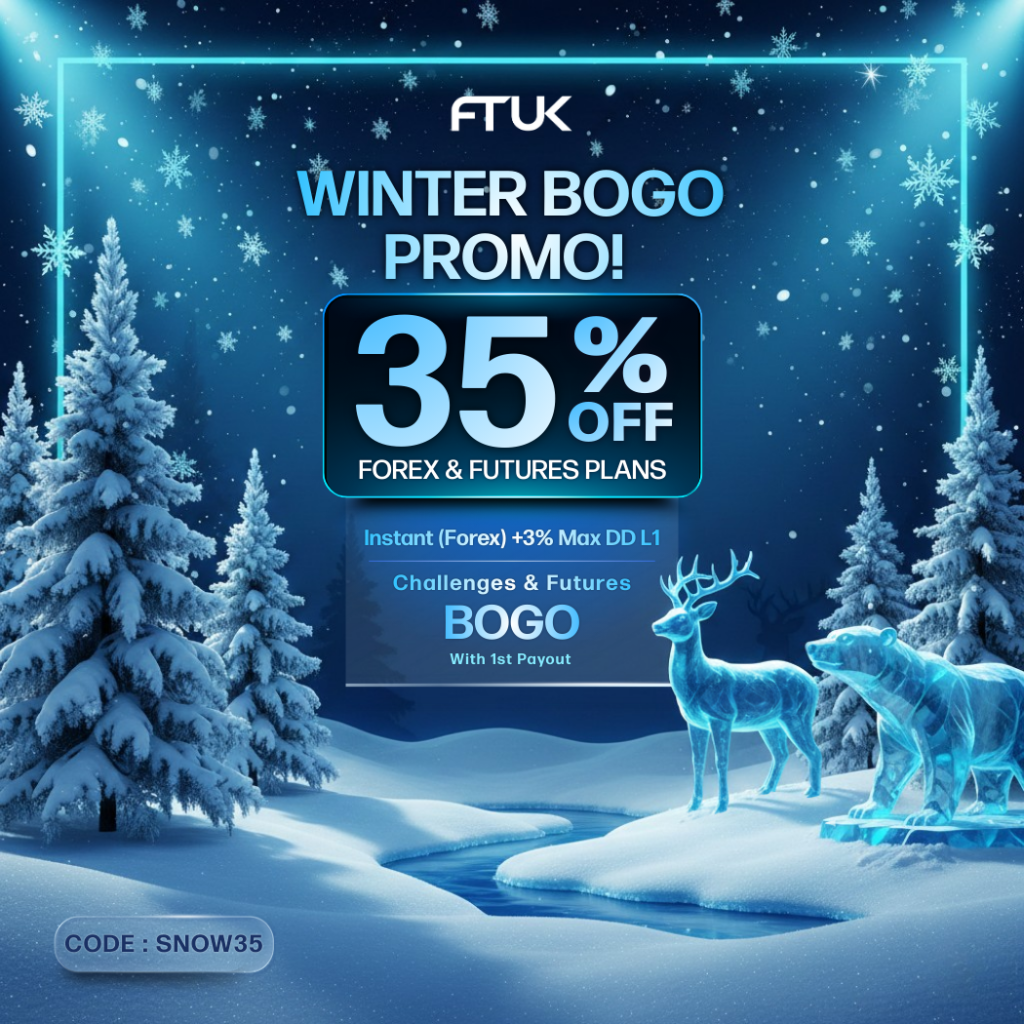FTUK has rolled out its Winter BOGO Offer, giving traders a fresh opportunity to access discounted Forex and Futures accounts.