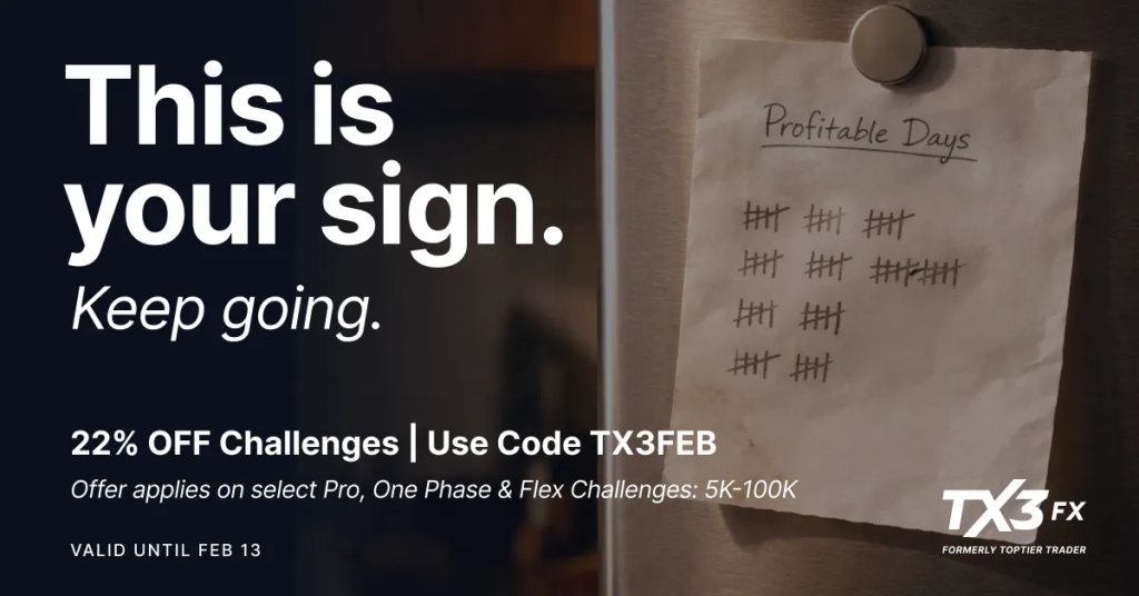 TX3 Funding has rolled out a new offer˙ for February, offering traders a combination of reduced pricing and enhanced earning conditions.