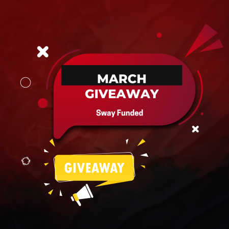 Sway Funded March Giveaway Featuring Spin-to-Win Accounts