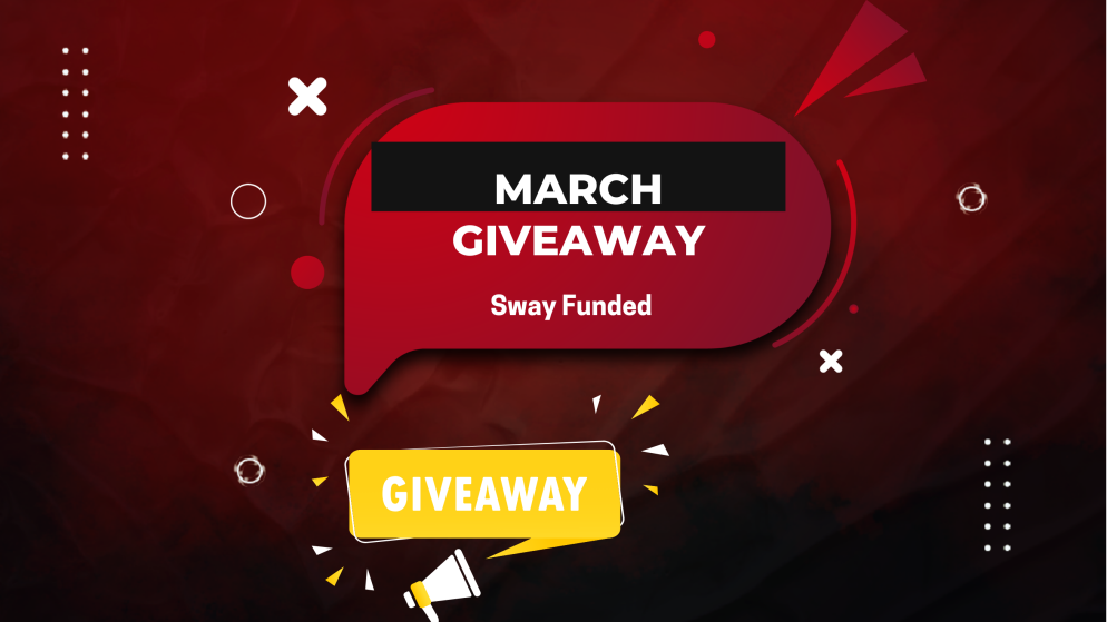 Sway Funded March Giveaway Featuring Spin-to-Win Accounts